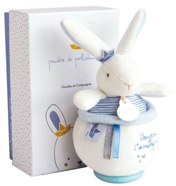 Doudou et Compagnie Peluche Musicale Lapin Matelot Poudre de Perlidoudou
