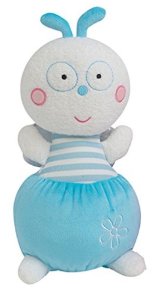 Jemini Peluche Hochet Luminou Luciole Bleu - 21 cm