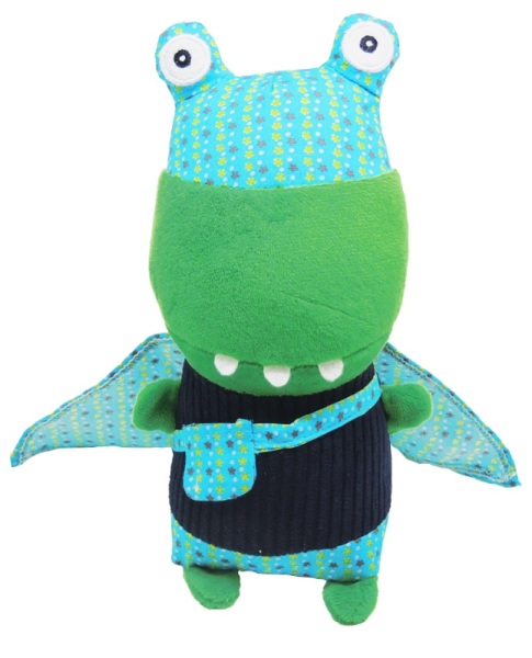 Les Déglingos Peluche Super Zéroes Zoco Le Crocodile - 22 cm