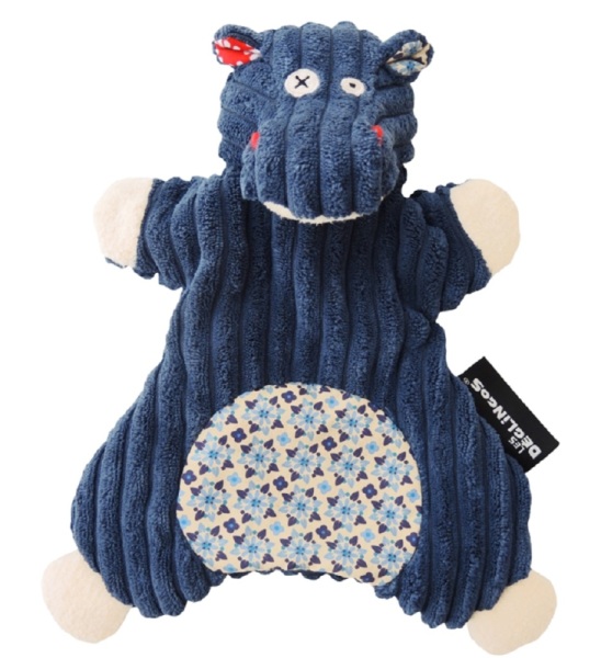 Les Déglingos Doudou Marionnette Hippopotame Hippipos - 23 cm