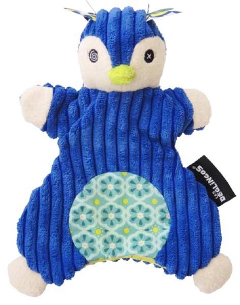 Les Déglingos Doudou Marionnette Pingouin Frigos - 23 cm