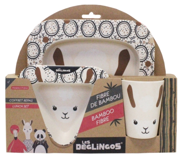 Les Déglingos Coffret Repas Bambou Muchachos le Lama