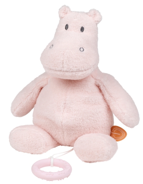 Nattou Peluche Musicale Hippopotame Susie Rose Pâle