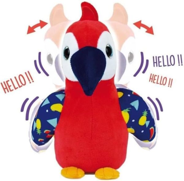 Jemini Peluche Perroquet Tropi Birds Répète et Dandine Jemini Peluche Perroquet Tropi Birds Répète et Dandine