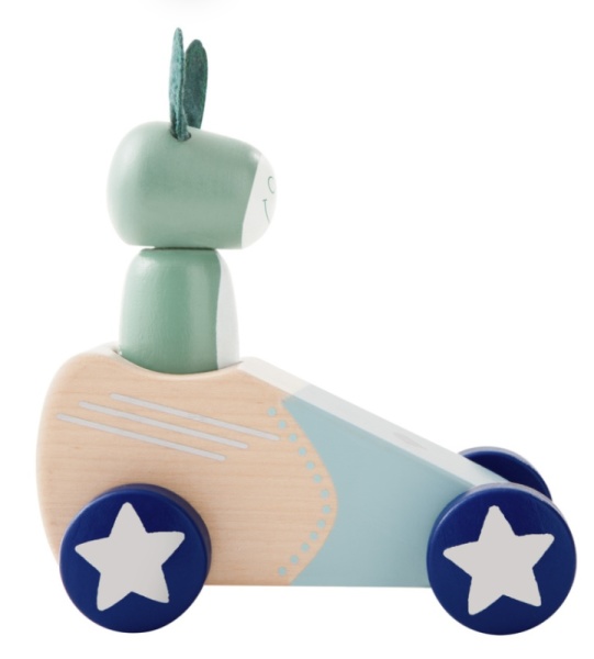 Noukies Voiture à Friction en Bois Pacmobile Paco Super Héros
