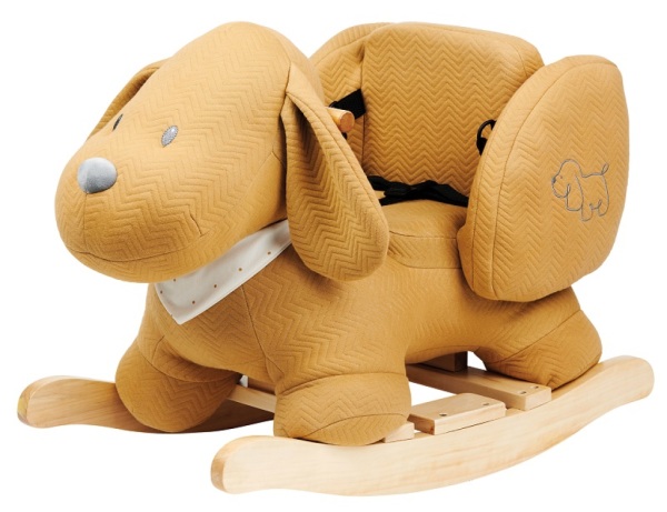Nattou Bascule Chien Charlie Caramel