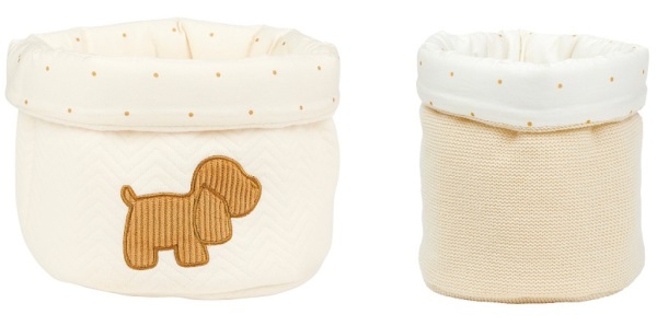 Nattou Set de 2 paniers toilette Charlie