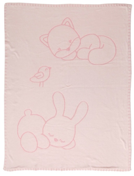 Nattou Couverture Tricot Alice et Pomme - 75 x 100 cm