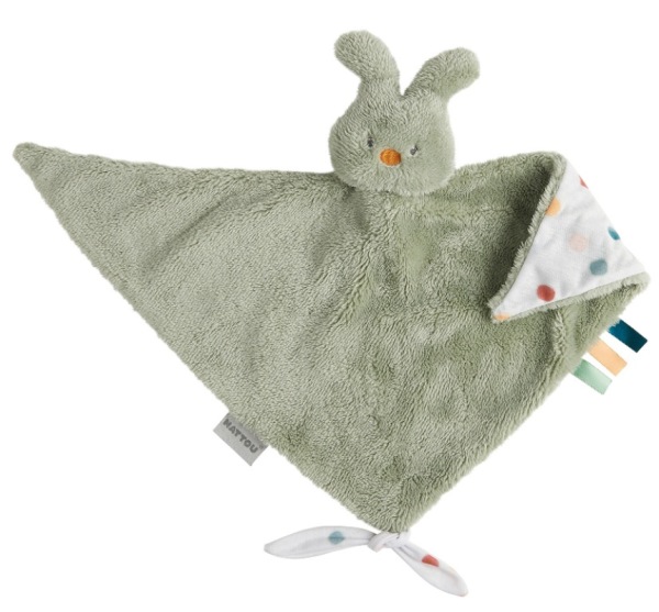 Nattou Doudou Lapin Tipidou Vert