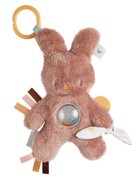Nattou Peluche Activités Lapin Tipidou Vieux Rose