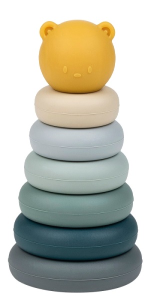 Nattou Pyramide Eveil Silicone Couleurs Vives