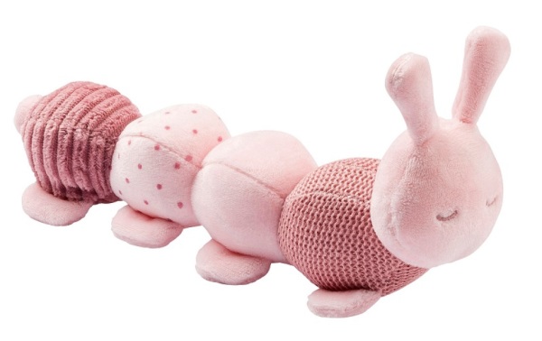 Nattou Peluche Chenille Activité Rose Lapidou