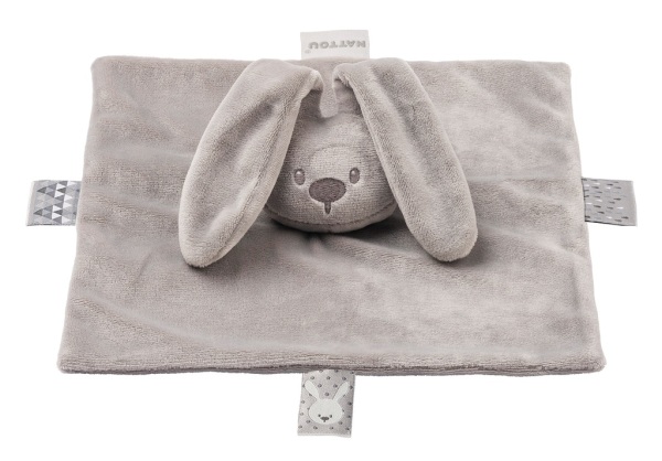 Nattou Doudou Lapin Gris Lapidou