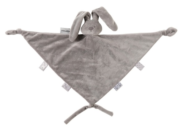 Nattou Doudou Maxi Lapin Gris Lapidou