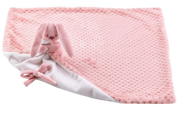 Nattou Doudou Couverture Vieux Rose Lapidou