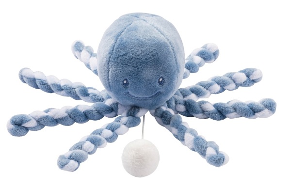 Nattou Peluche Musicale Poulpe Bleu Lapidou