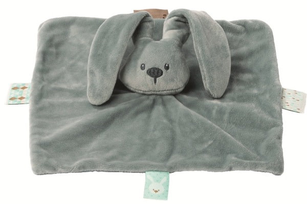 Nattou Doudou Lapin Vert de Gris Lapidou