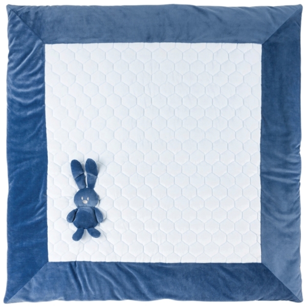 Nattou Tapis de Parc Bleu Lapidou - 100 x 100 cm