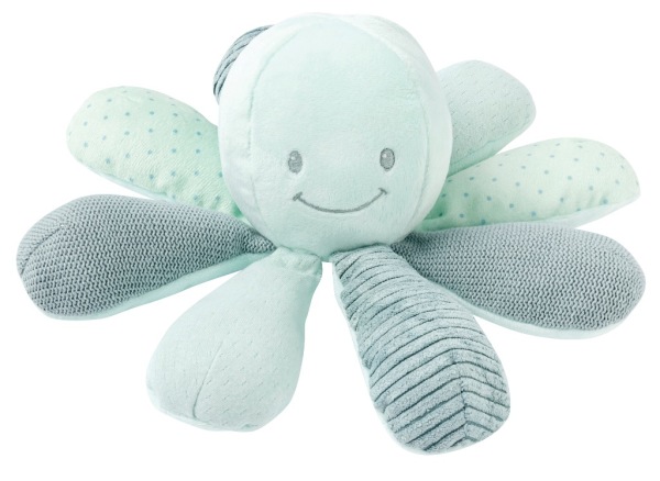 Nattou Peluche Poulpe Activités Vert Lapidou