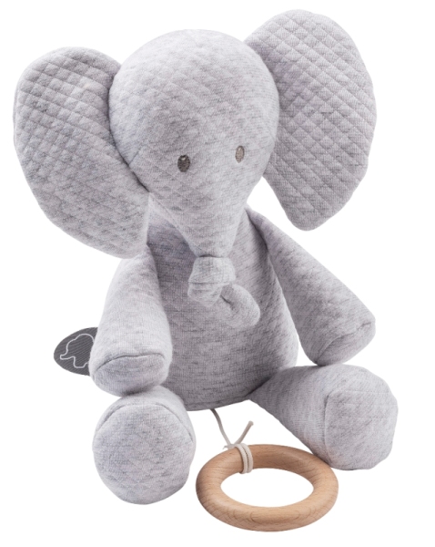 Nattou Peluche Musicale Eléphant Tembo Jacquard