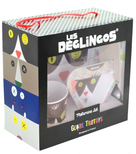 Les Déglingos Coffret Vaisselle Chat Charlos