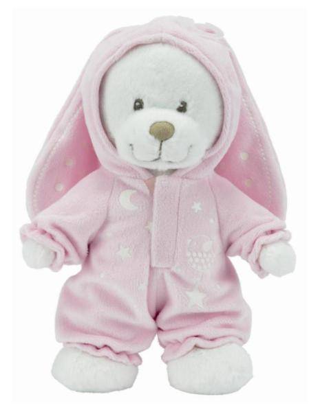 Nicotoy Peluche Ours Rose Glow Dark - 25 cm