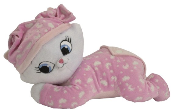 Disney Peluche Couchée Marie Les Aristochats Lumineux - 30 cm