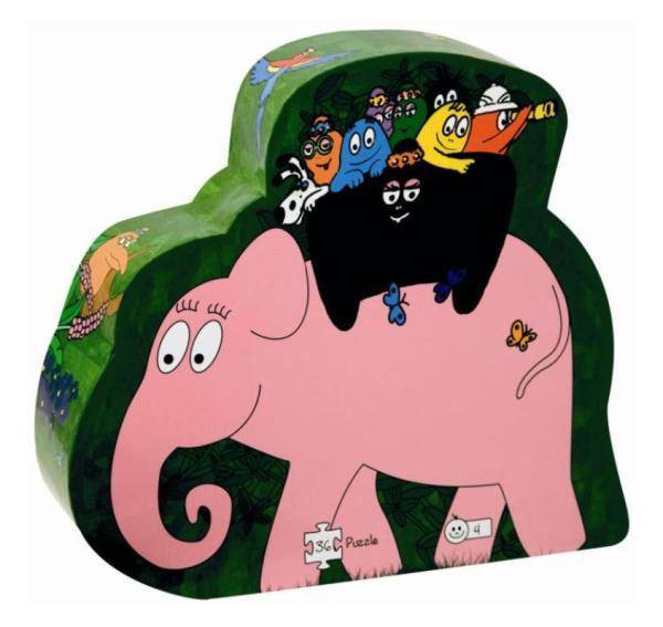 Dujardin Puzzle Barbapapa Safari Eléphant - 36 Pièces