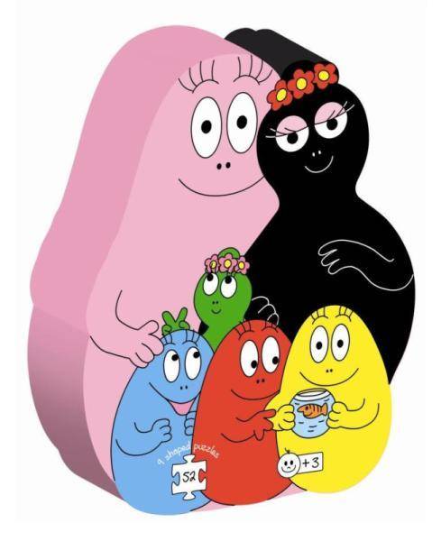 Dujardin Puzzles Barbapapa x 9 - 52 Pièces