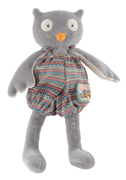 Moulin Roty Peluche Hibou Isidore La Grande Famille - 30 cm