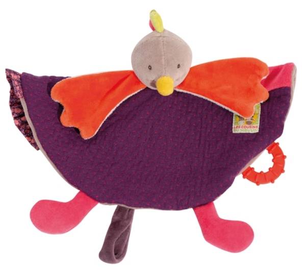 Moulin Roty Doudou Attache Tétine Poule Les Cousins du Moulin