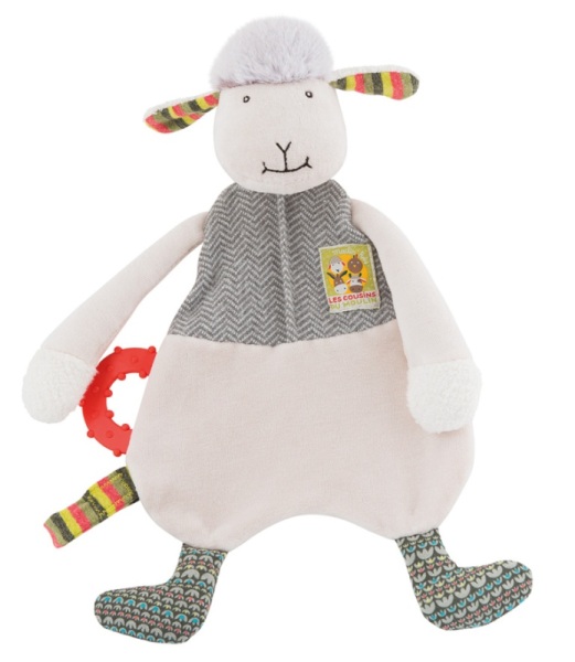 Moulin Roty Doudou Attache Tétine Mouton Les Cousins du Moulin