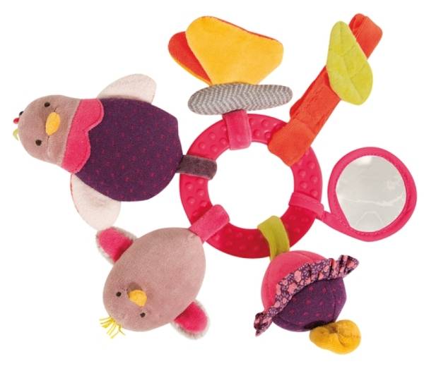 Moulin Roty Anneau Hochet Eveil Poule Mme Pivoine Les Cousins du Moulin