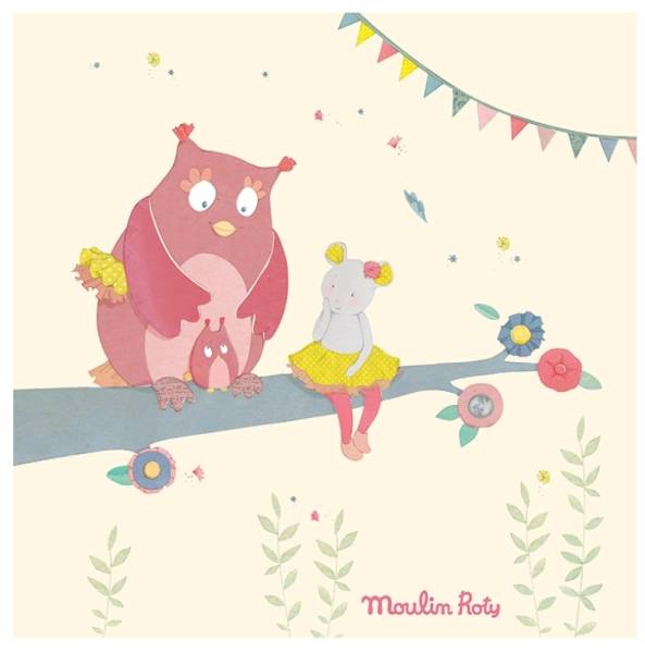 Moulin Roty Tableau Chouette Mademoiselle et Ribambelle
