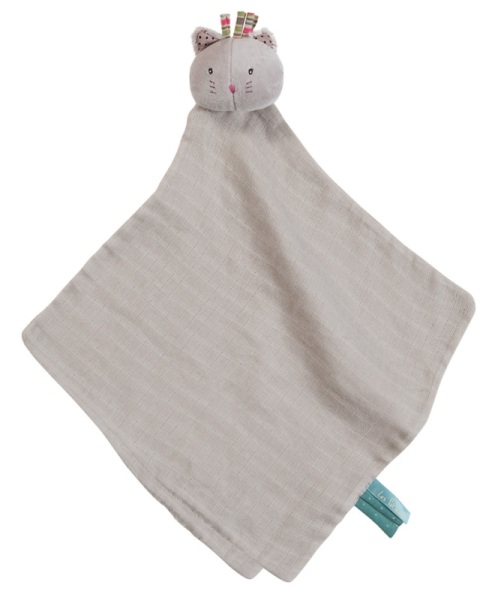 Moulin Roty Doudou Lange Chat Gris Les Pachats