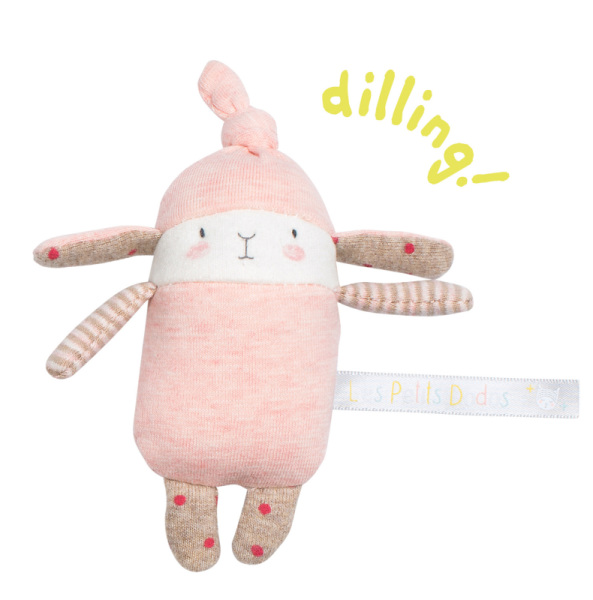 Moulin Roty Hochet Lapin Lulu Les Petits Dodos  - 13 cm