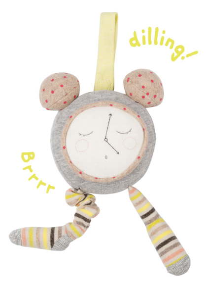 Moulin Roty Peluche Réveil Vibreur Les Petits Dodos - 20 cm