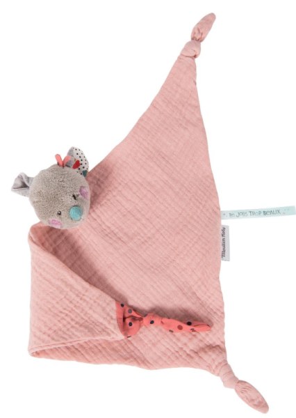 Moulin Roty Doudou Lange Souris Rose Les Jolis Trop Beaux