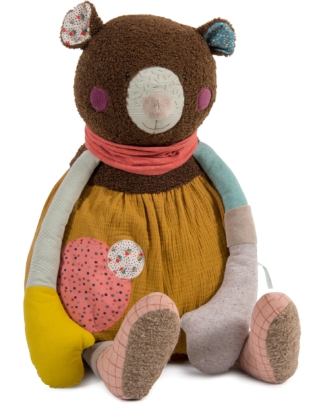 Moulin Roty Peluche Ours Les Jolis Trop Beaux - 90 cm