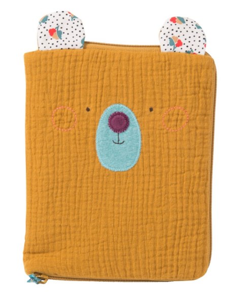 Moulin Roty Protège Carnet de Santé Ours Ocre Les Jolis Trop Beaux