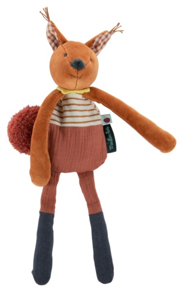Moulin Roty Doudou Hochet Ecureuil Harry Pomme des Bois Moulin Roty Doudou Hochet Ecureuil Harry Pomme des Bois