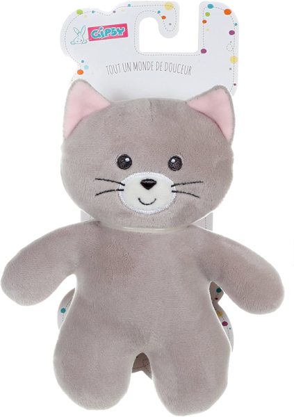 Gipsy Peluche Chat Gris PtiDoux - 20 cm