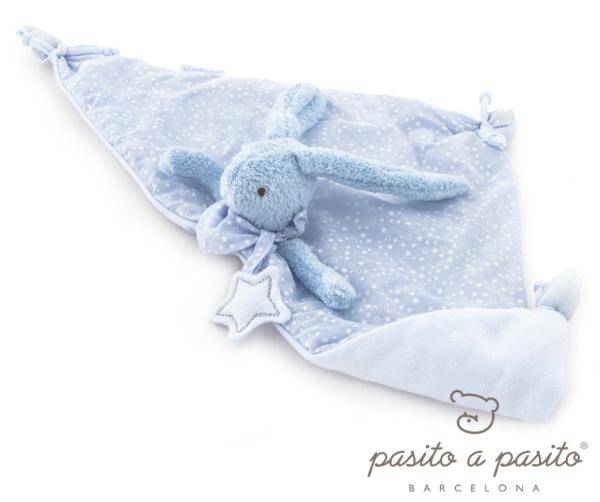 Pasito A Pasito Doudou lapin bleu pois Doudouplanet, Livraison