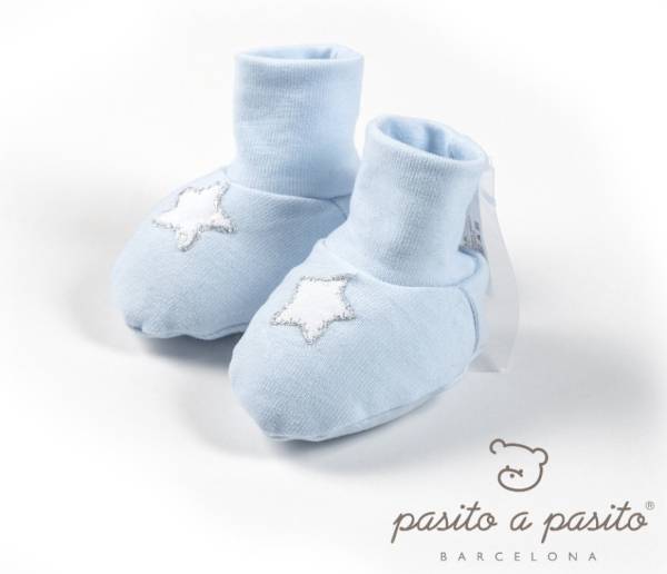 Pasito A Pasito Chaussons Etoile Bleu - Naissance