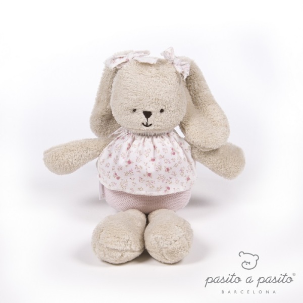 Pasito A Pasito Peluche Lapin Laforet Fleur - 36 cm