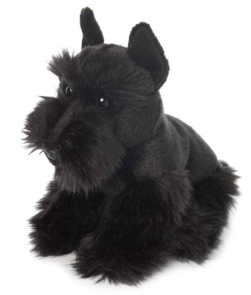  Peluche Chien Scottish Terrier Assis - 28 cm