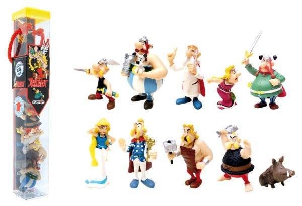 Plastoy Tubes de personnages Astérix et Obélix - 10 figurines