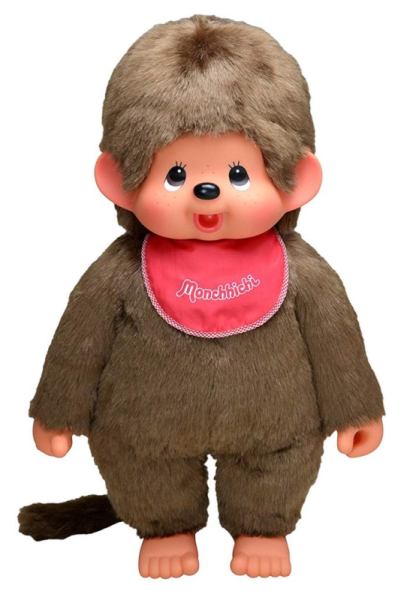 Monchhichi Peluche Monchhichi Garçon Bavoir Rouge - 80 cm