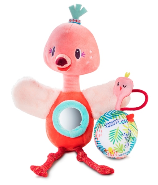 Lilliputiens Marionnette à main Flamant Rose Alice