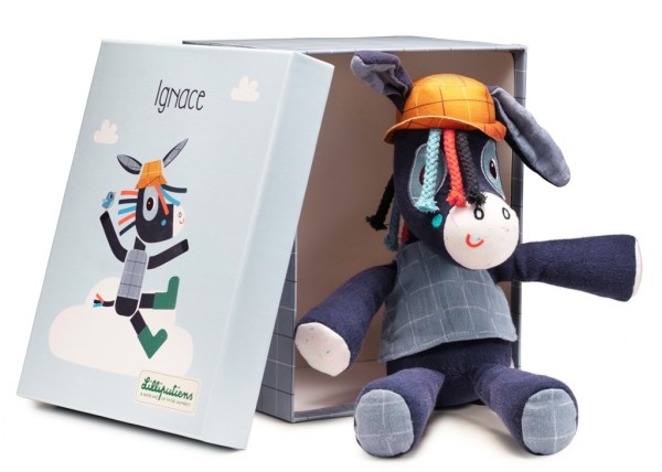 Lilliputiens Peluche câline âne Ignace Lilliputiens Peluche câline âne Ignace